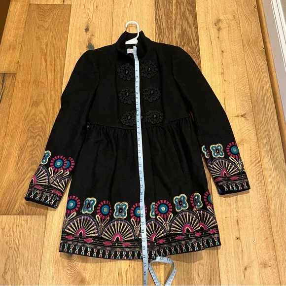 Anthropologie Tracy Reese Elimovna Embroidered Coat - Picture 13 of 13